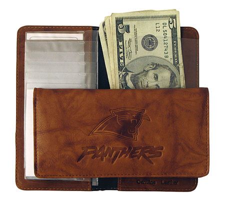 NFL Carolina Panthers Embossed Checkbook Cover 