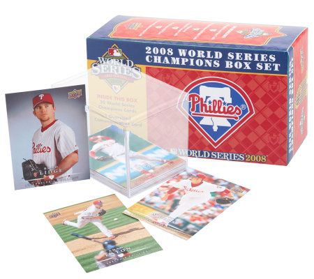 Philadelphia Phillies 2008 World Series Upper Deck Card Set 