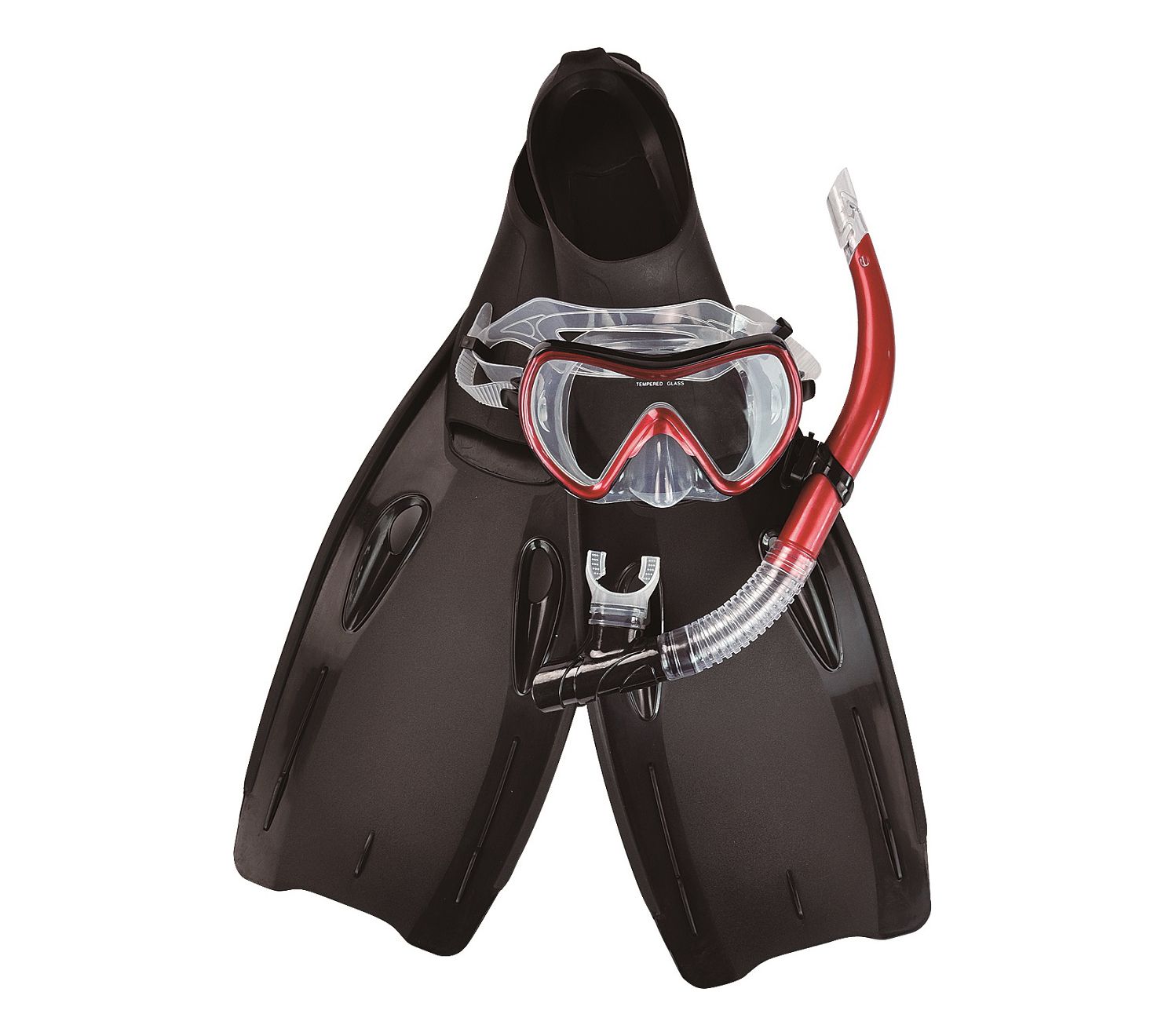 Pool Central Swim Fins Snorkel and Goggle Pool Set - Medium