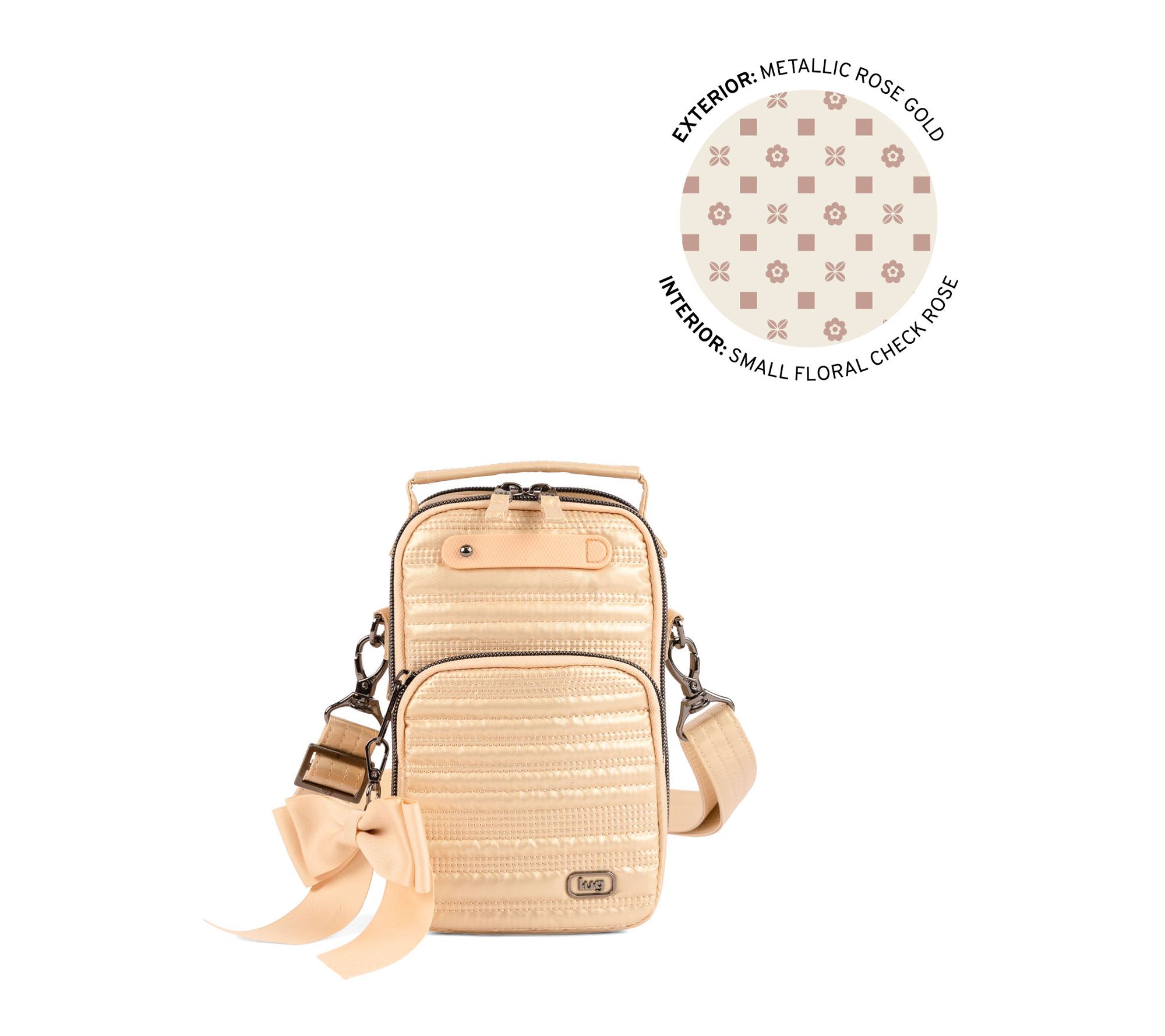 Lug Love Classic Crossbody w/ Bow-Skeeter Mini Bridge