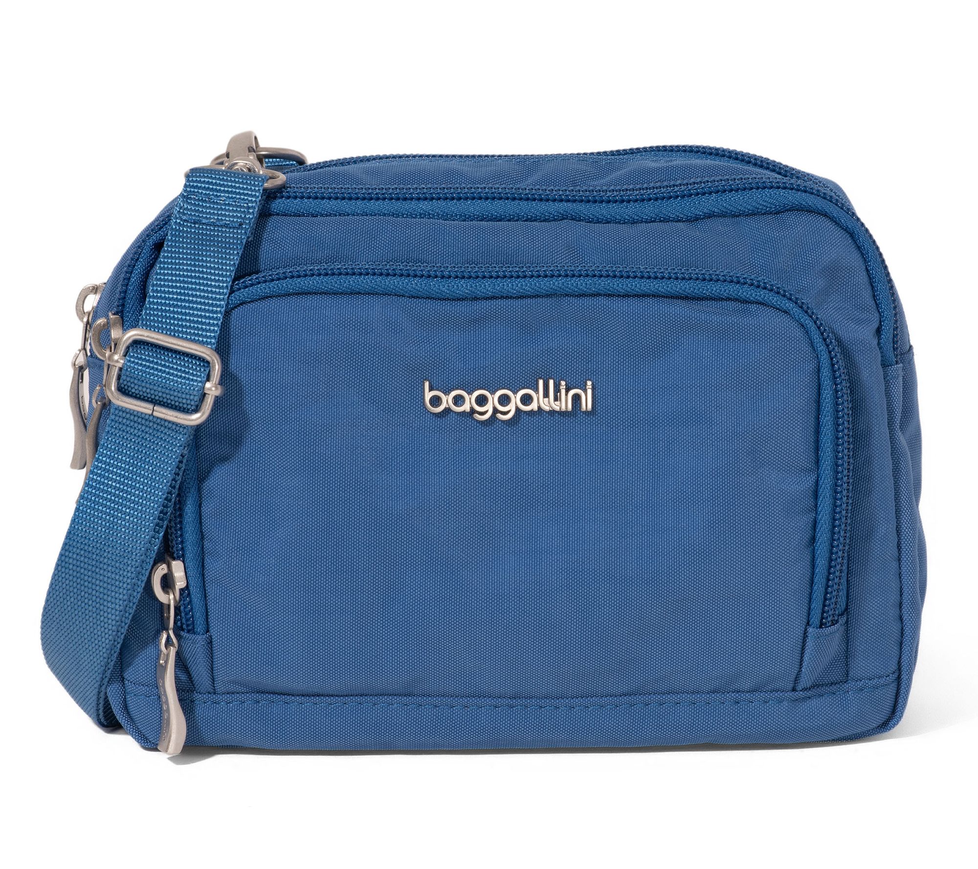 Baggallini Triple Zip Crossbody with Front Wallet
