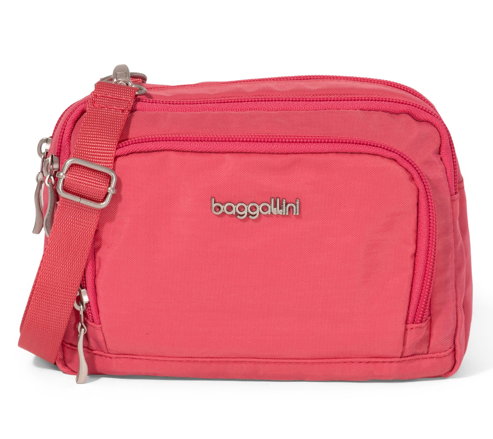 Baggallini Triple Zip Crossbody with Front Wallet