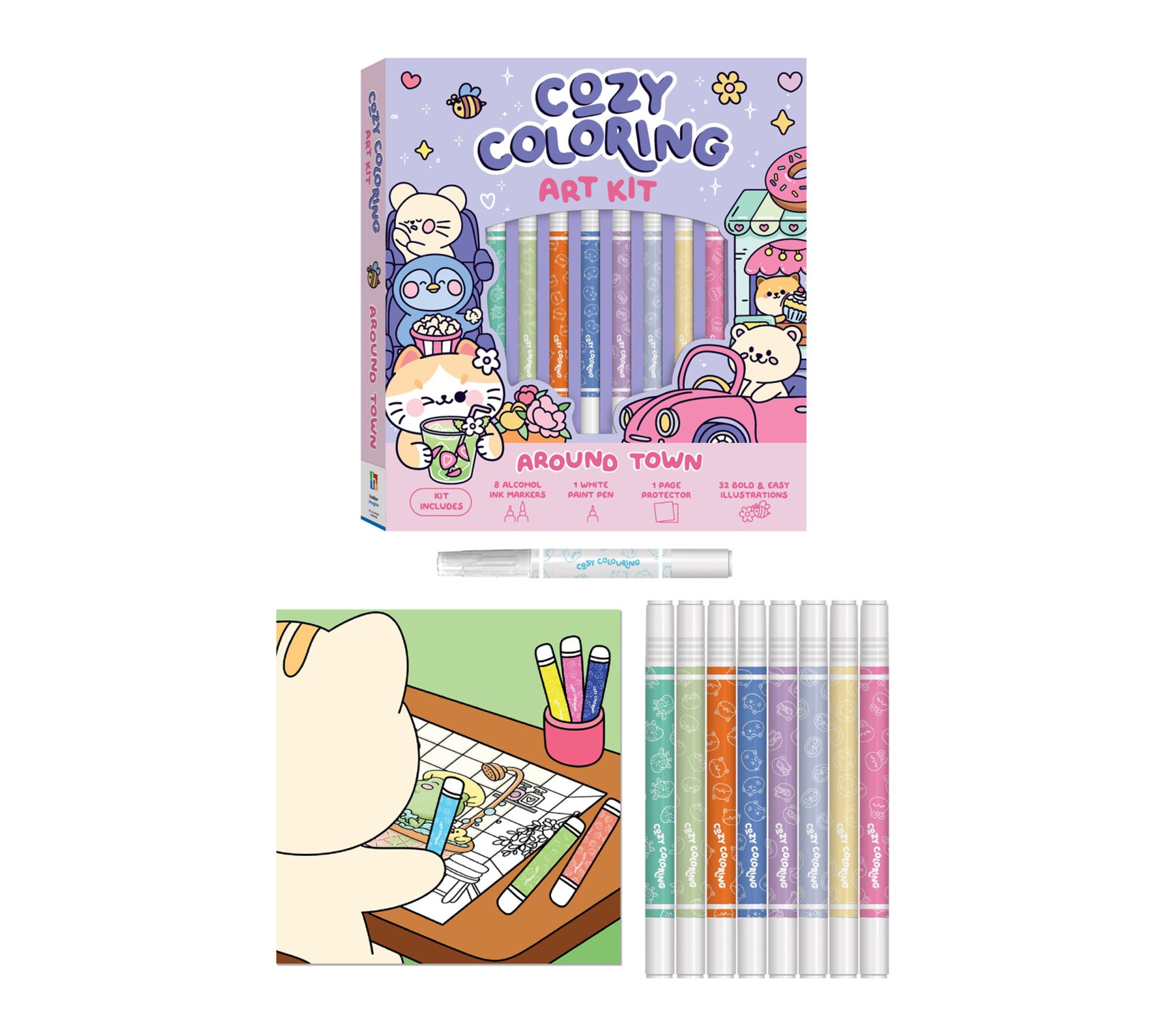 Art Maker Around Town Cozy Coloring Kit