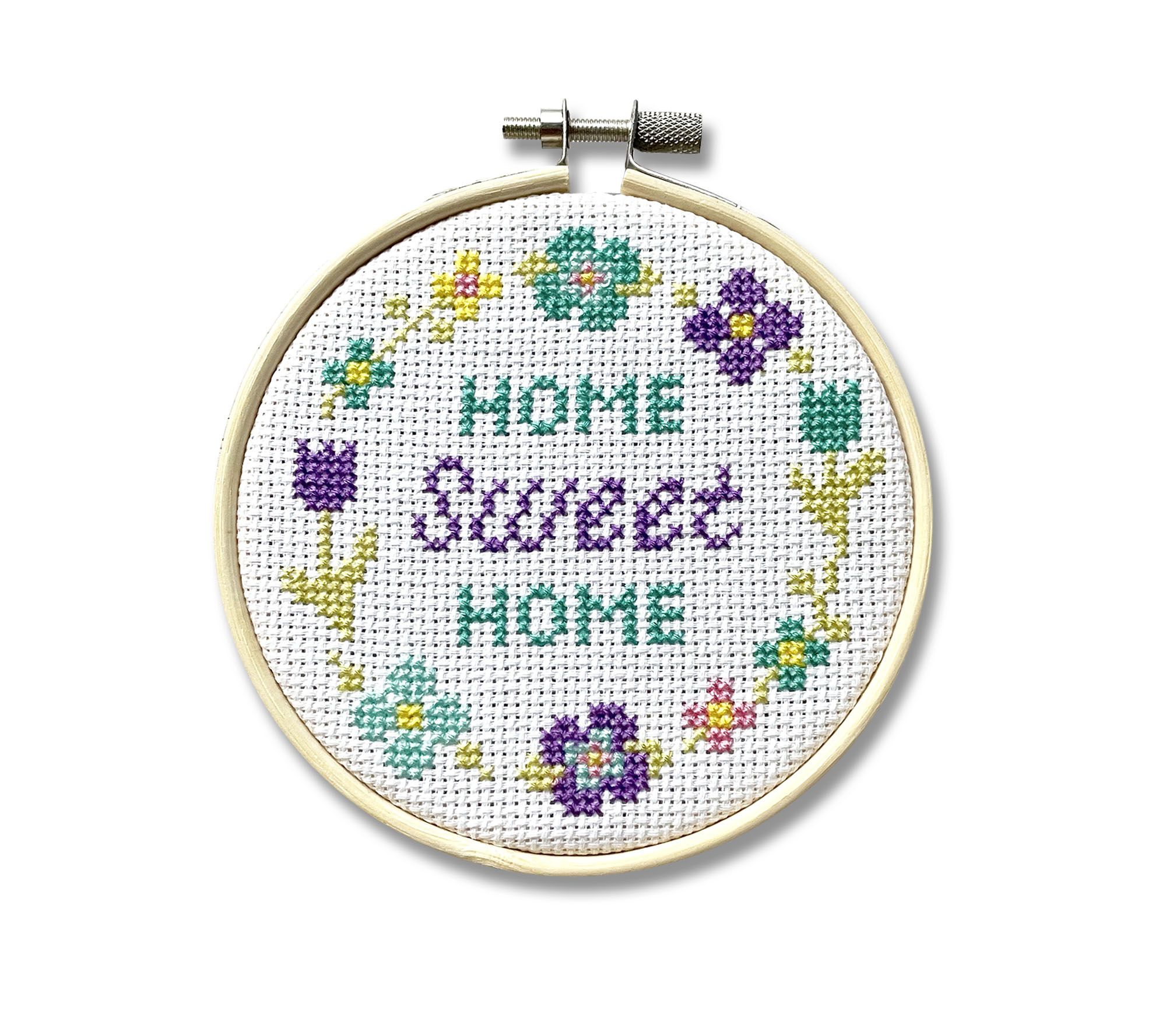 Spot Colors Home Sweet Home Counted Cross Stitch Kit
