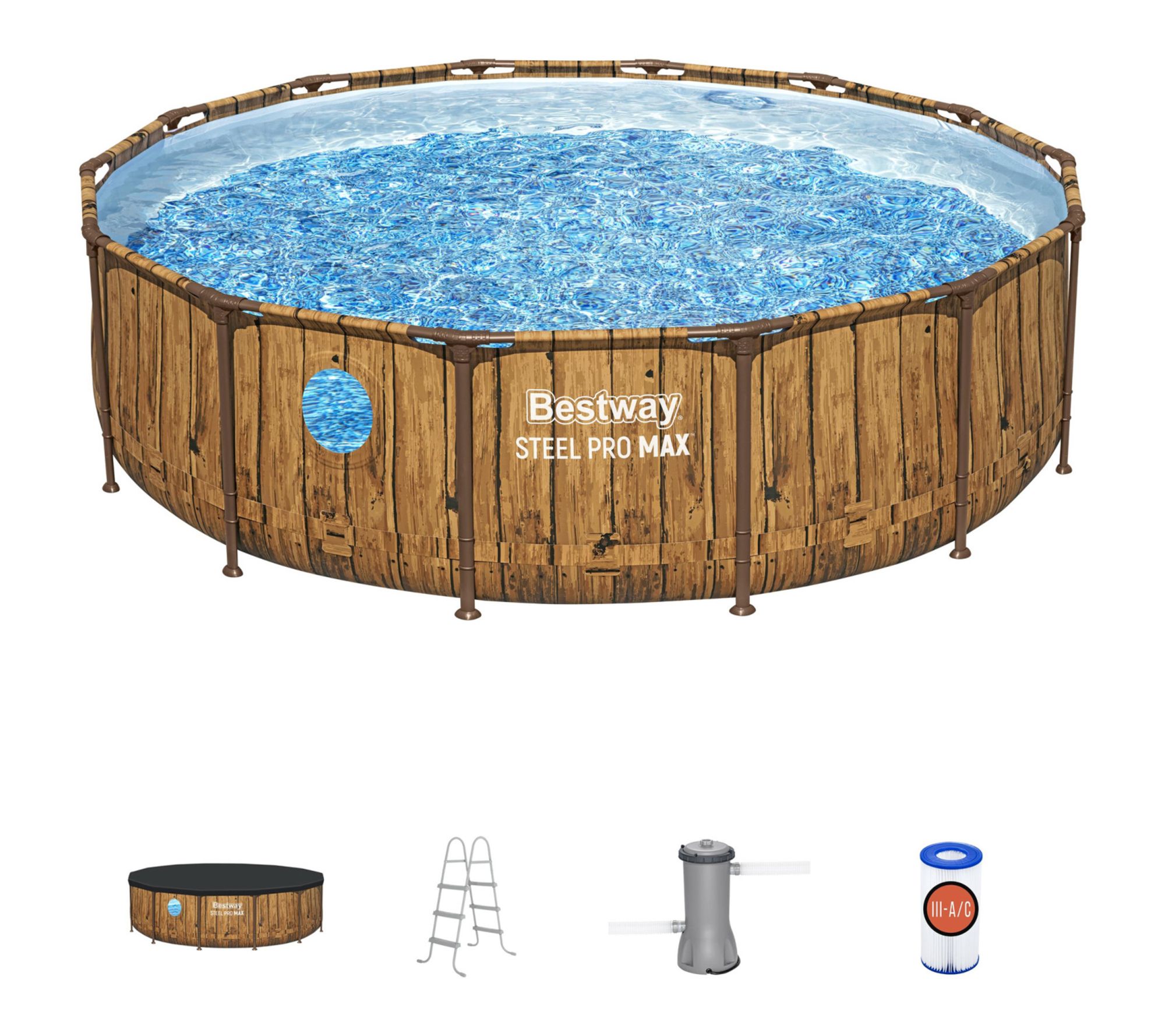 Bestway Steel Pro MAX Splashview Swimming PoolSet