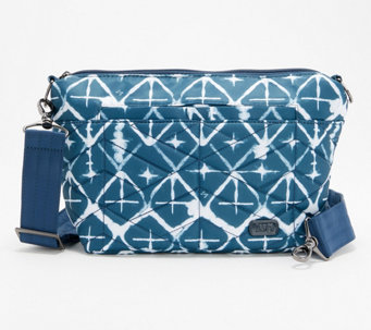 Lug RFID Quilted Crossbody with Printed Strap - Flare - F14414