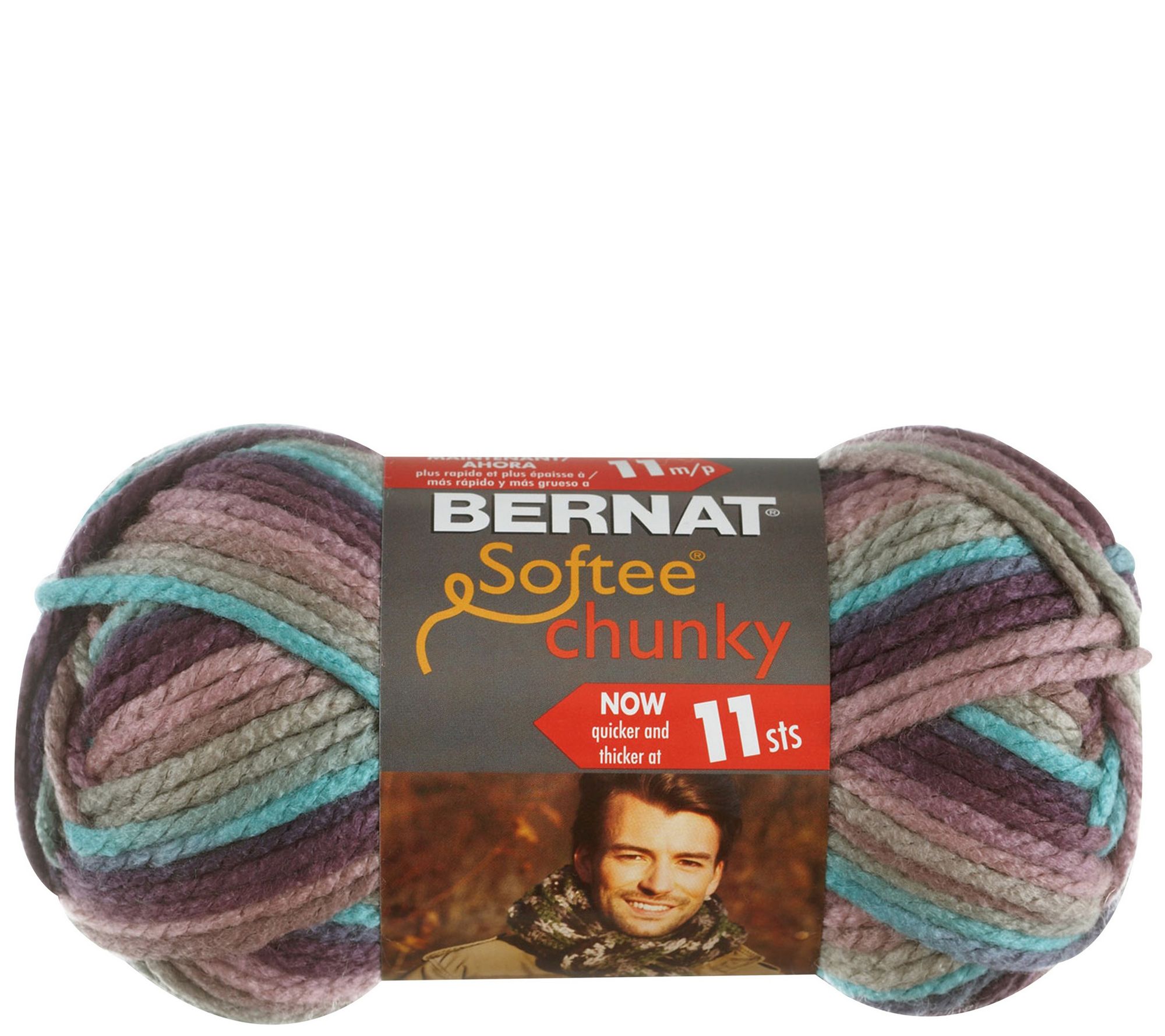 Bernat Softee Multipack of 12 Shadow Chunky Ombre Yarn 