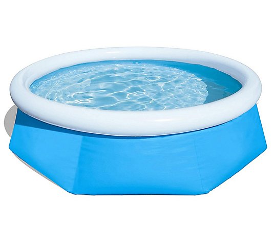 Pool Central 12ft Round Easy Set Kids Pool w/ Filter Pump