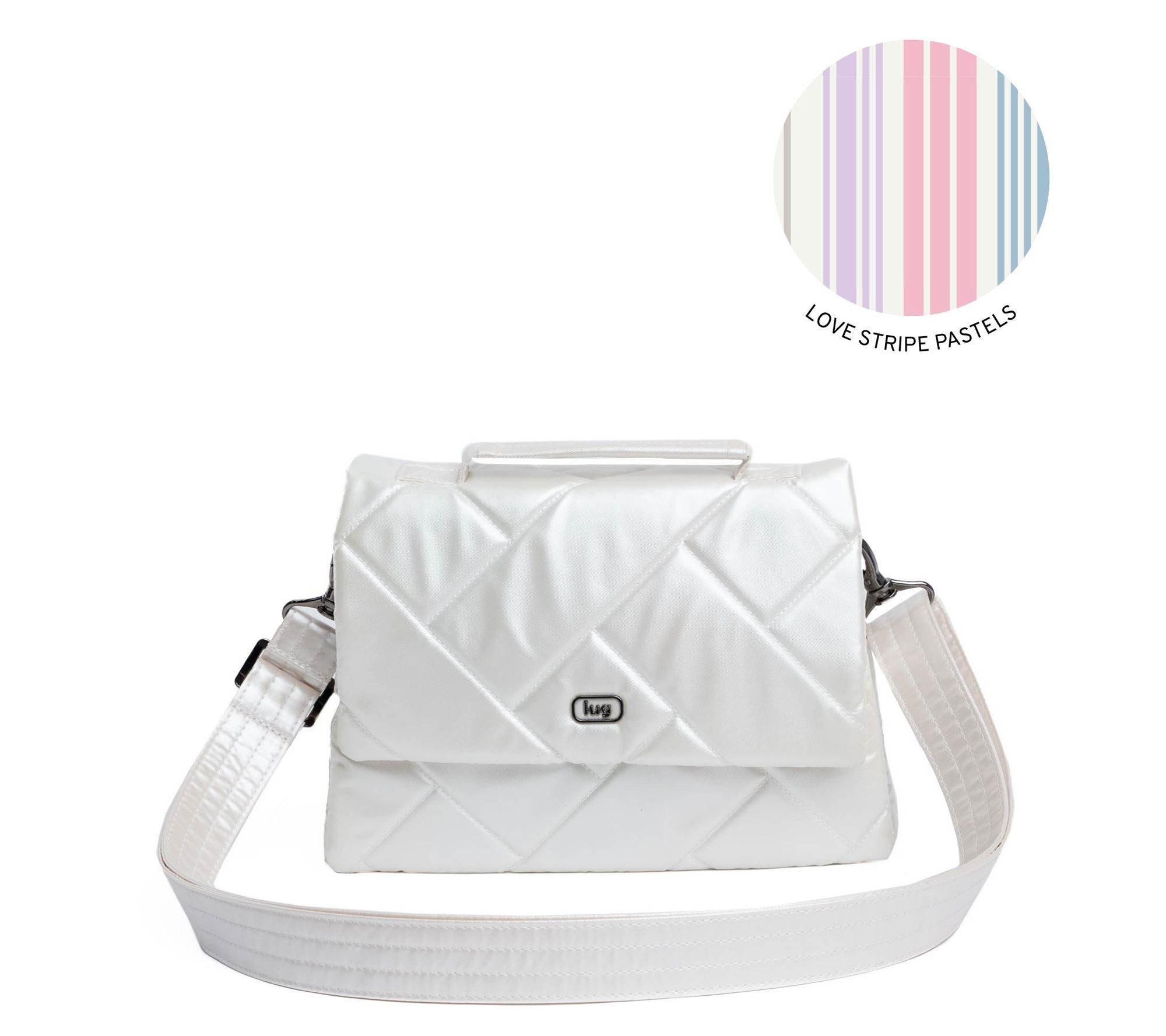 Lug Classic Quilted Crossbody with Top Handle - Plie 2