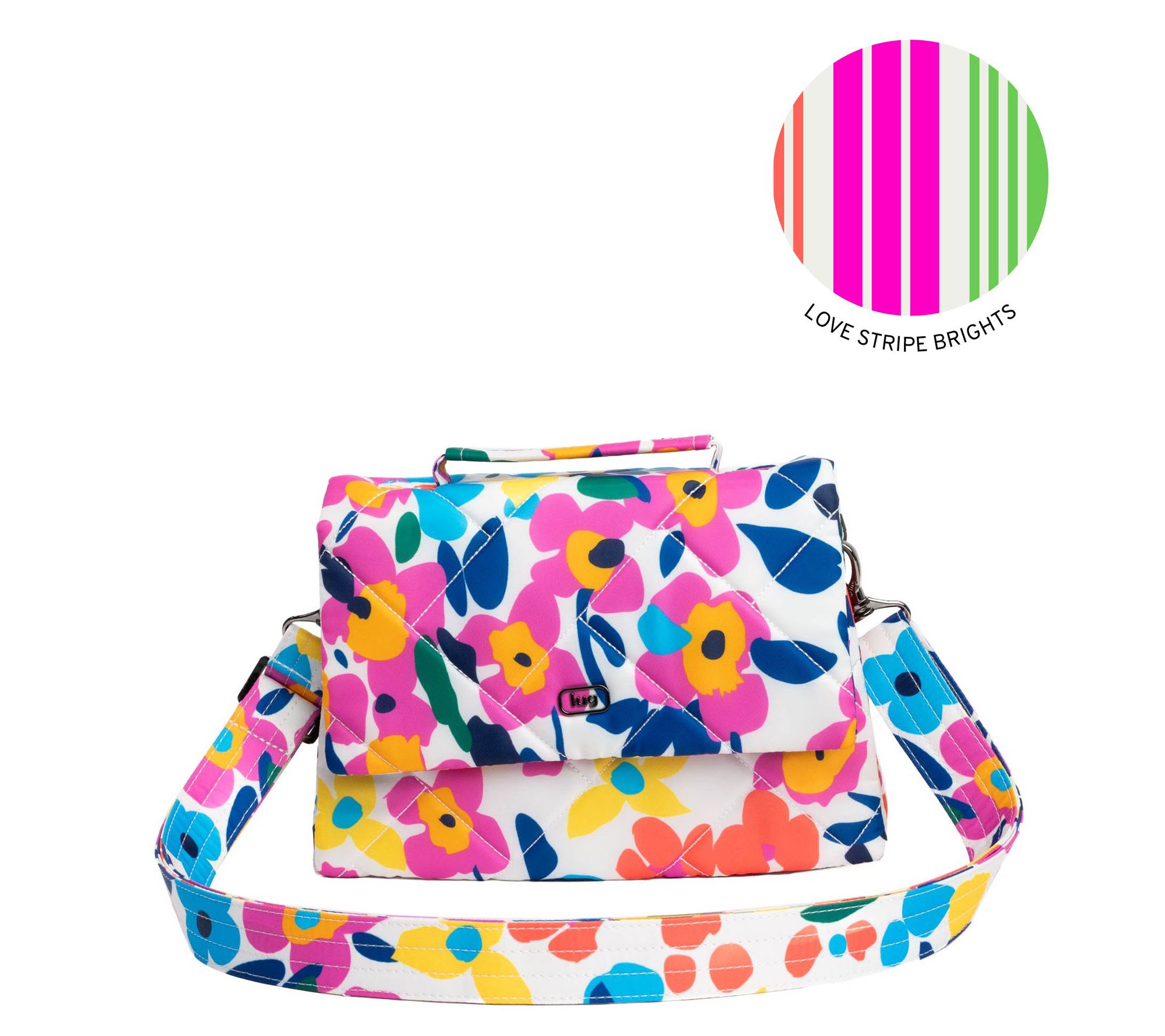 Lug Classic Quilted Crossbody with Top Handle - Plie 2