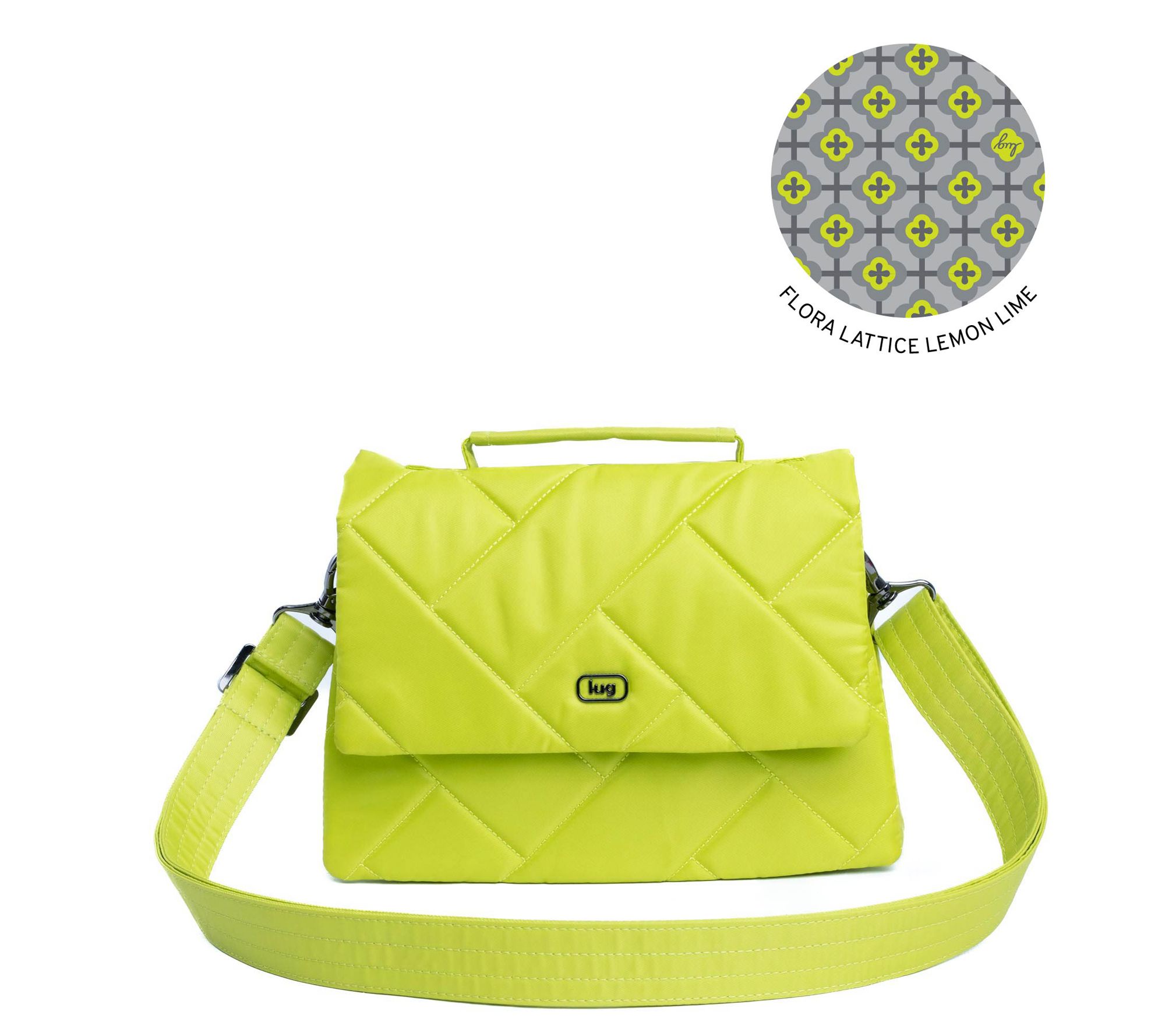 Lug Classic Quilted Crossbody with Top Handle - Plie 2