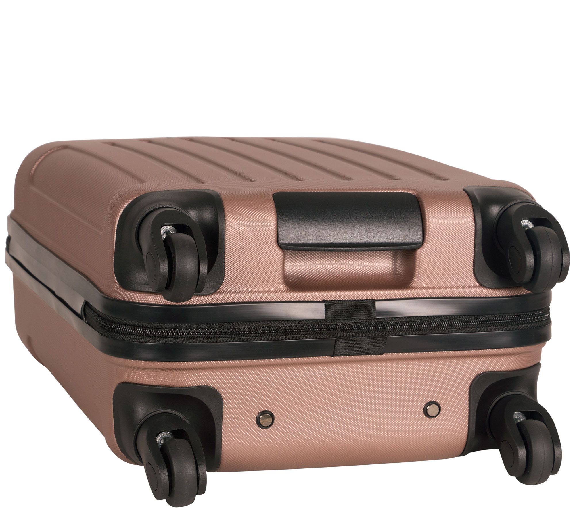 Bags, Qvc Brown Rolling Suitcase On Wheels Travel Luggage Like New With  Cover