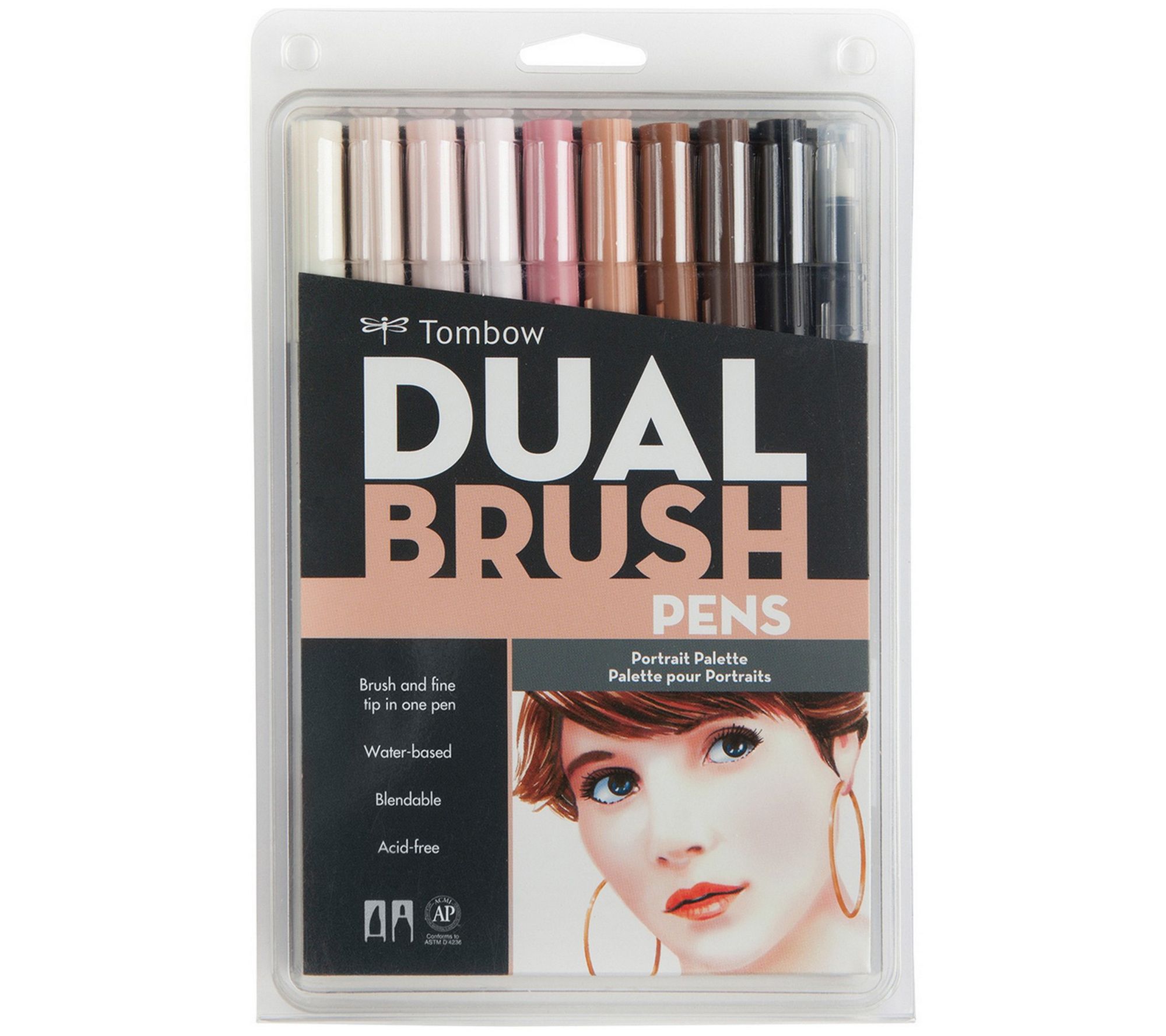 Set of 10 Tombow Dual-Brush Markers