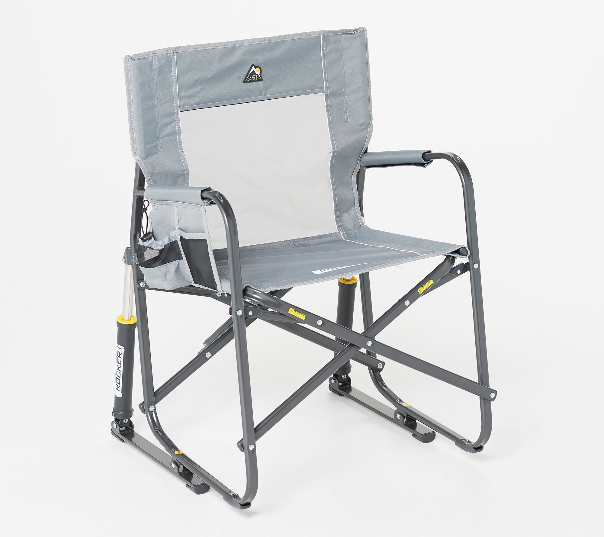 gci outdoor freestyle pro rocker chair with builtin carry handle  qvc