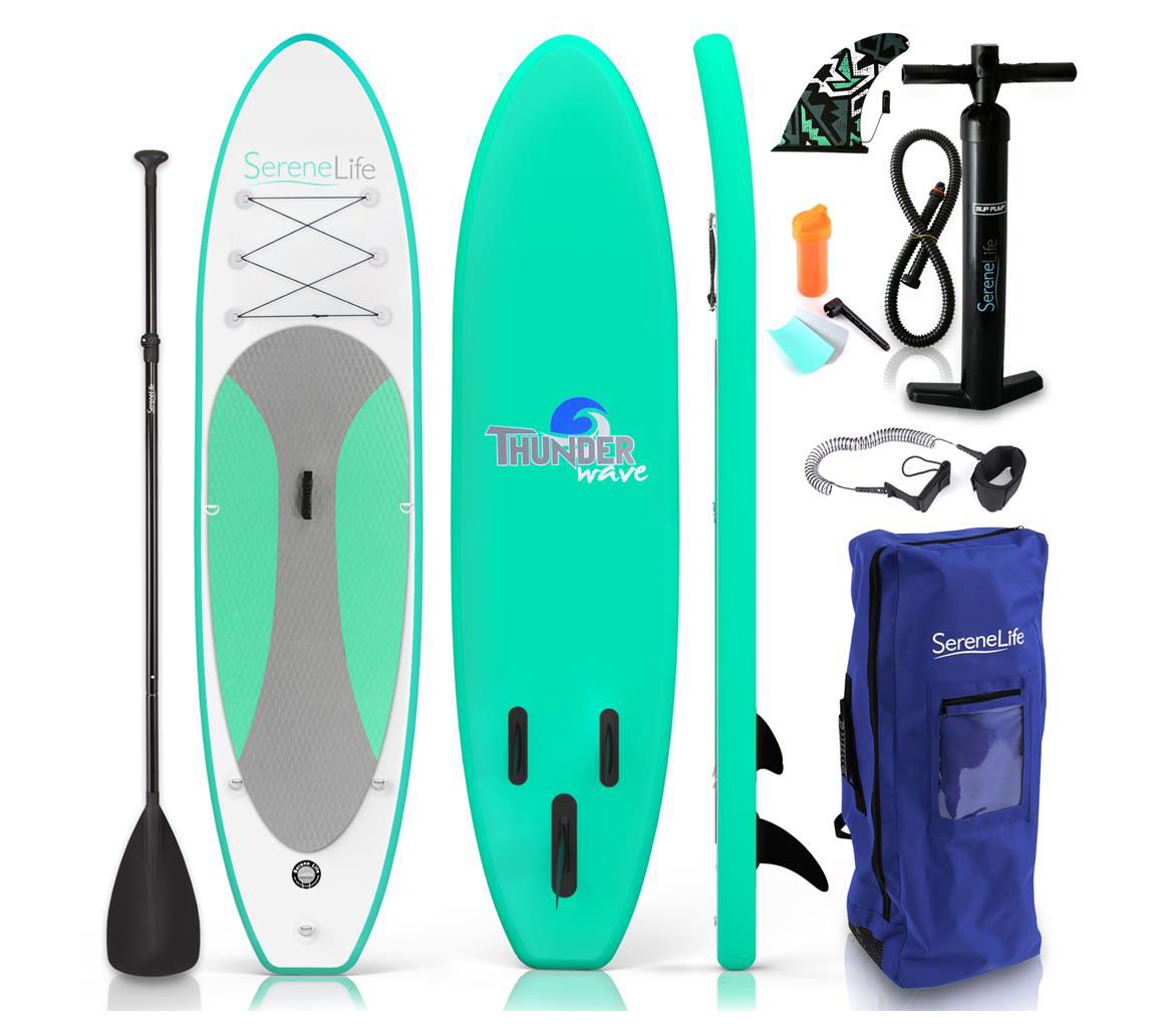SereneLife Inflatable Stand Up Paddle Board