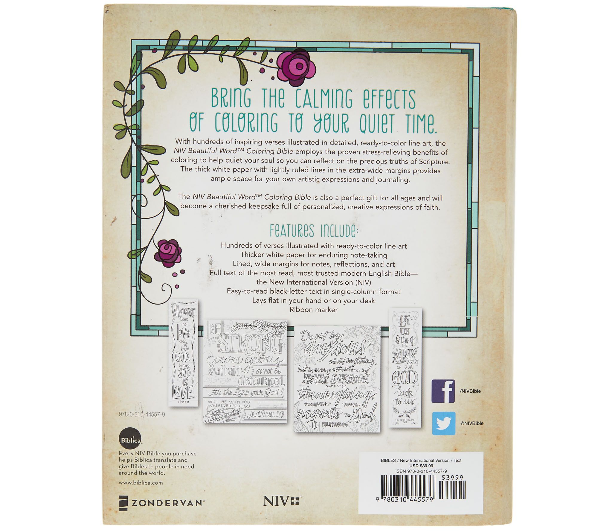 Beautiful Word NIV Coloring Bible - QVC.com