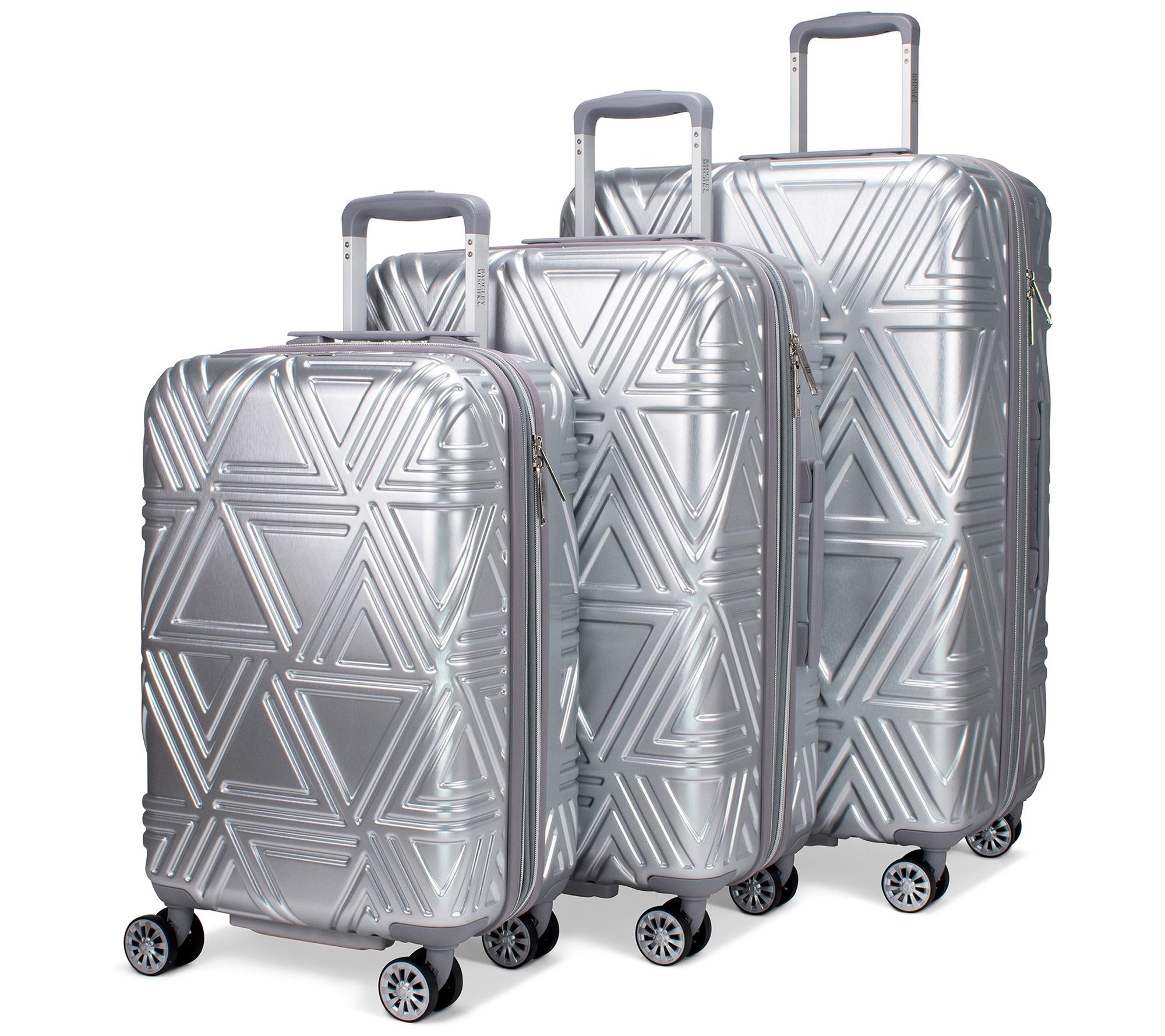 Badgley Mischka Contour 3-Piece Hard ExpandableLuggage Set
