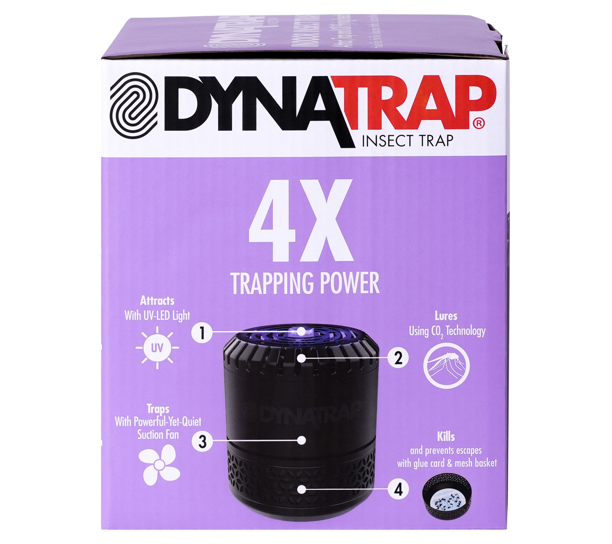 DynaTrap Indoor Fly and Insect Trap with 4 Glue Cards