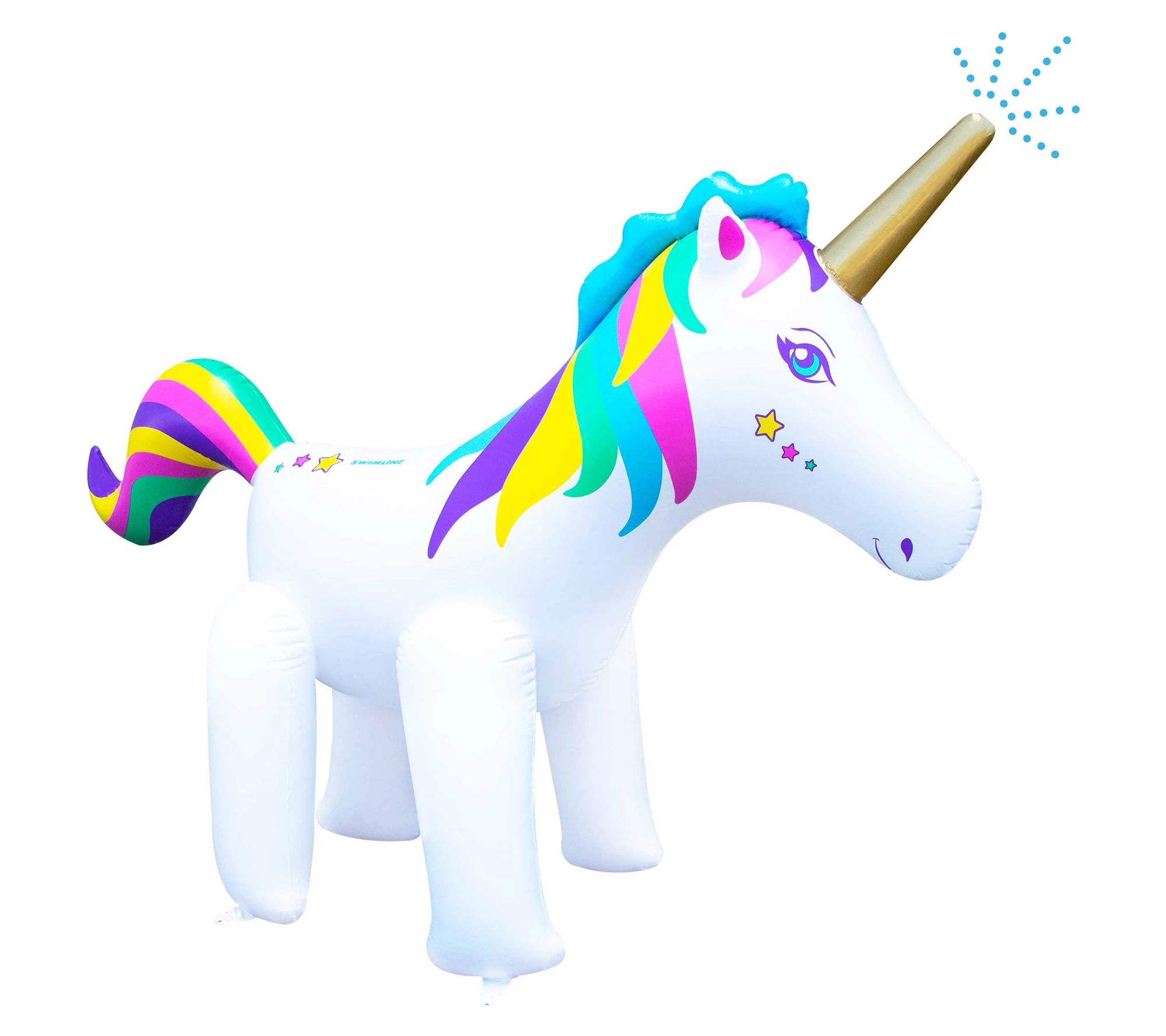 Swimline 6ft Rainbow Unicorn Outdoor Inflatable Lawn Sprinkler