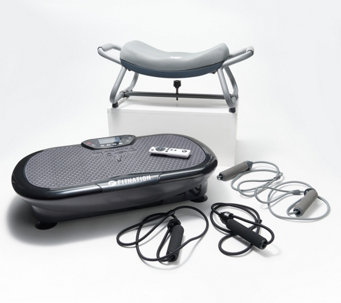 FITNATION Rock N Fit Whole Body Vibration Plate w/ Padded Seat - F14219