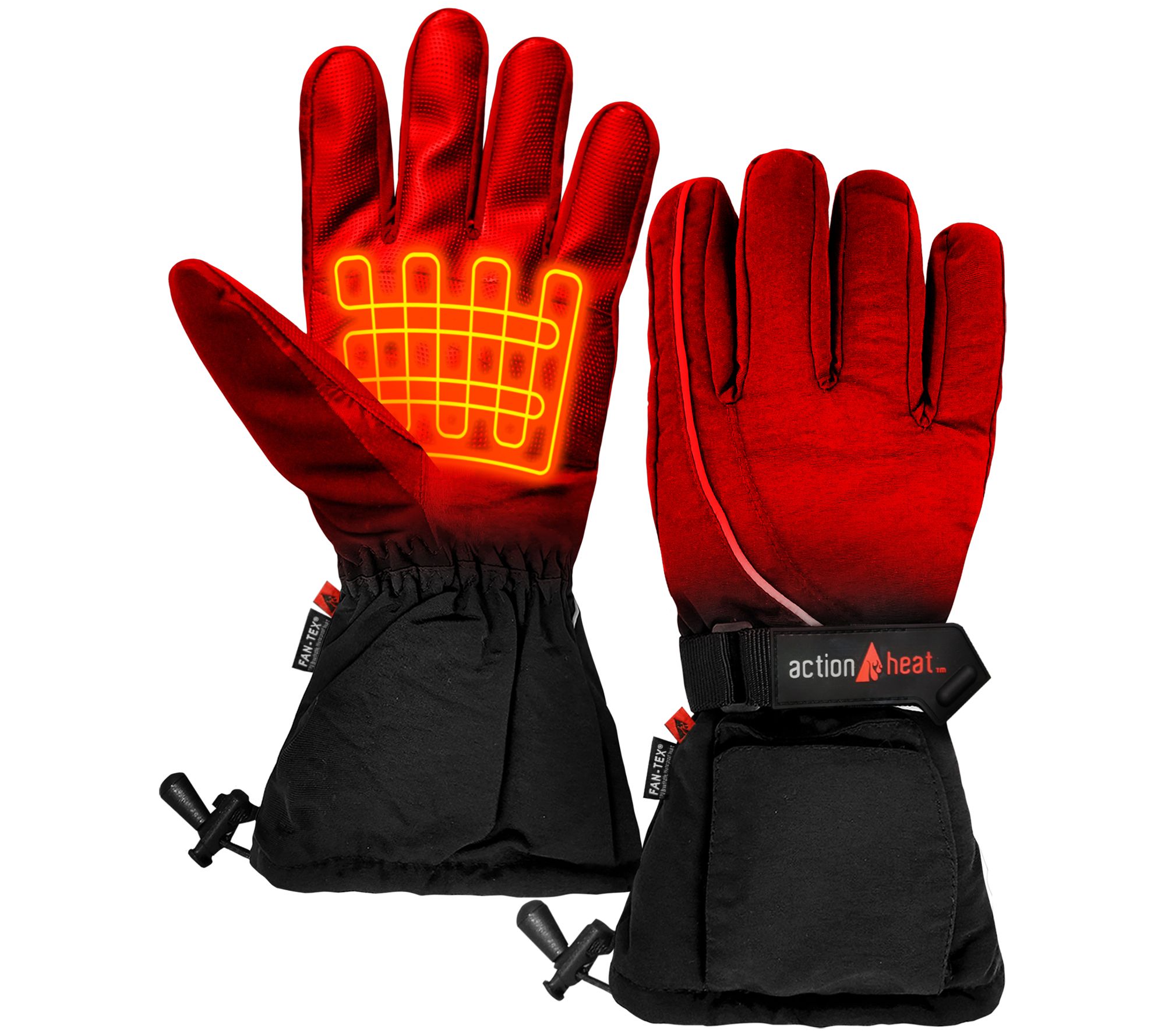 ActionHeat Men's AA Battery Heated Snow Gloves - QVC.com