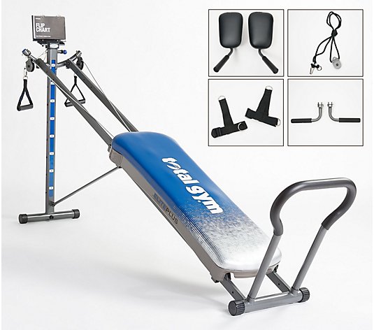 Total Gym Elite Plus with 8 Resistance Levels and Pilates Kit