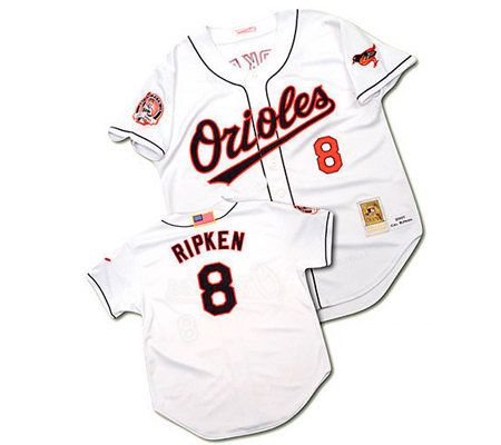 Cal Ripken Women's Baltimore Orioles Home Jersey - White Authentic