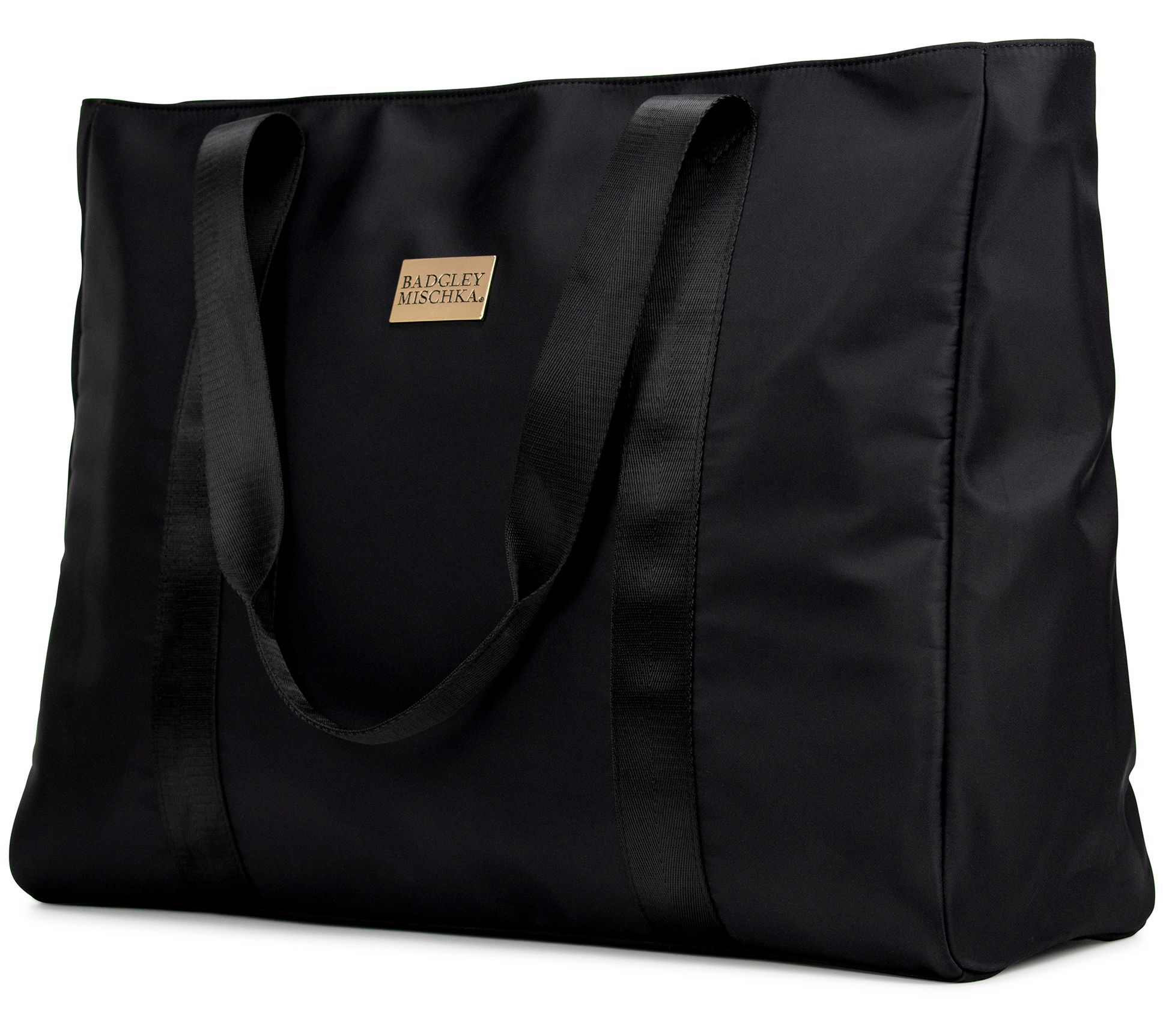 Badgley Mischka Nylon Travel Tote Weekender Bag