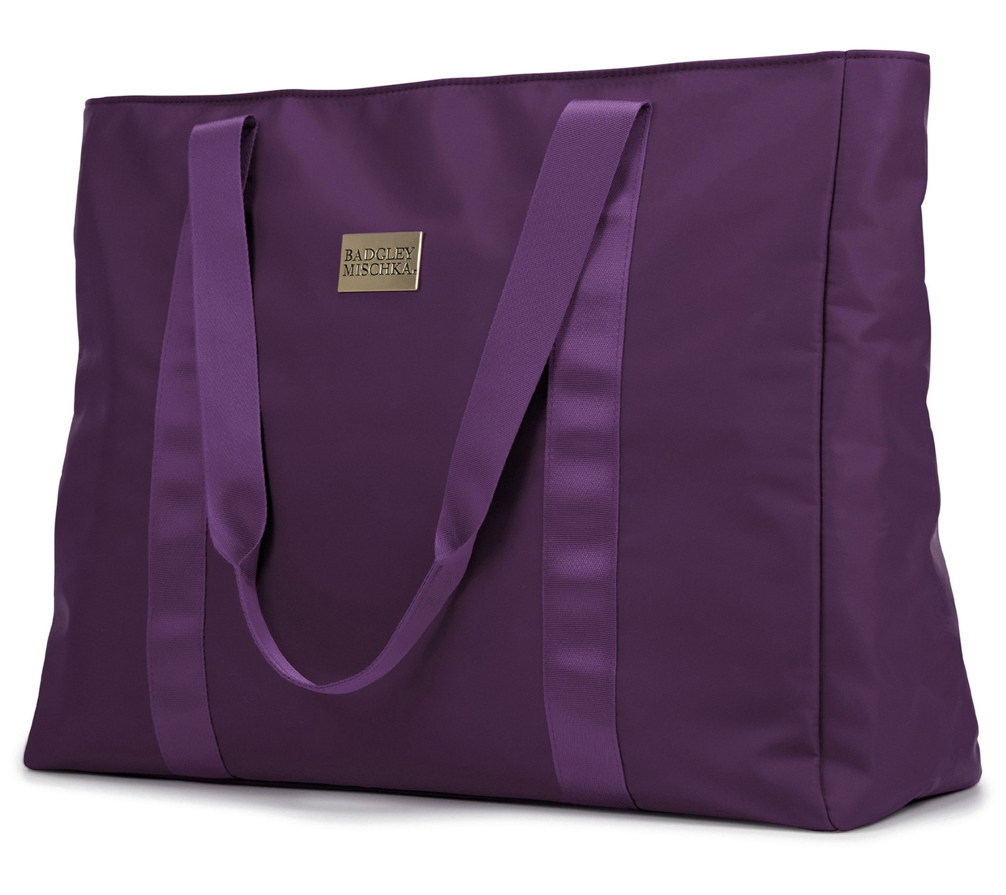 Badgley Mischka Nylon Travel Tote Weekender Bag