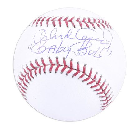 Orlando Cepeda Giants Autographed Baseball - Baby Bull 