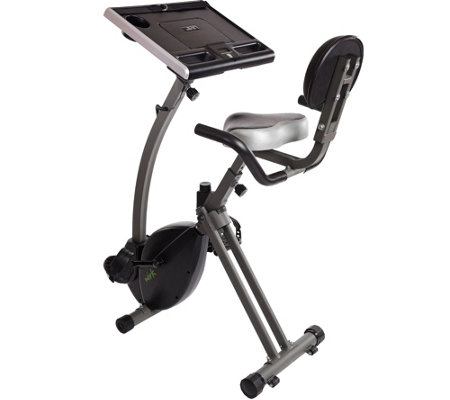 Wirk Ride Exercise Bike Workstation And Standing Desk Qvc Com
