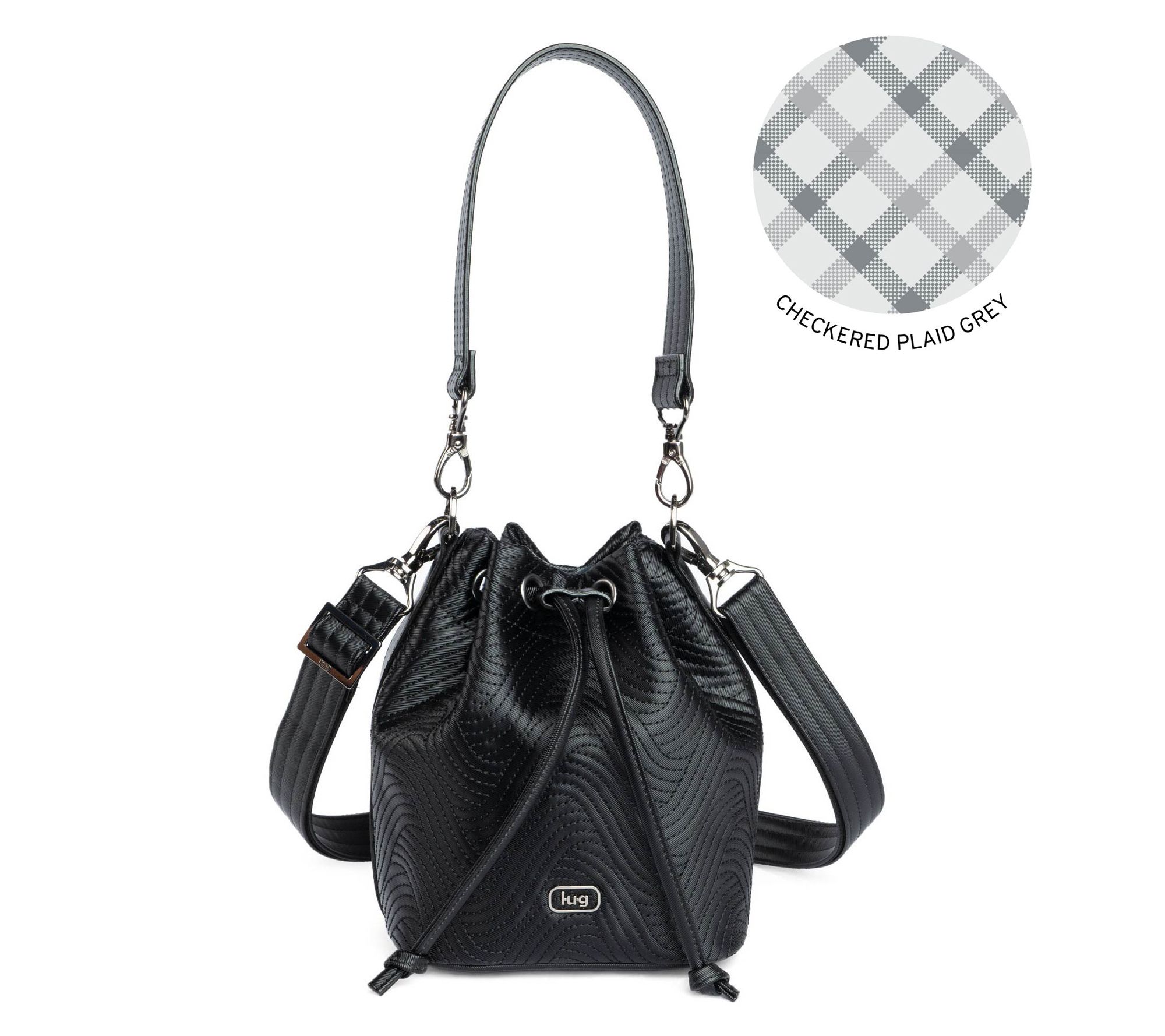 Lug Satin Luxe Drawstring Bucket Bag - Whirlybird