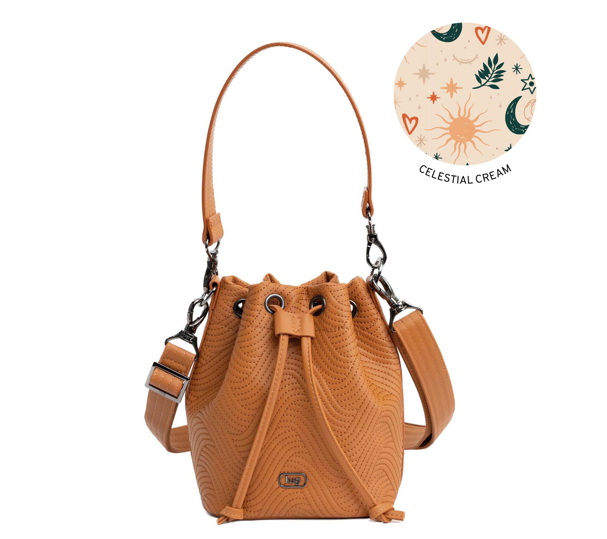 Lug Satin Luxe Drawstring Bucket Bag - Whirlybird