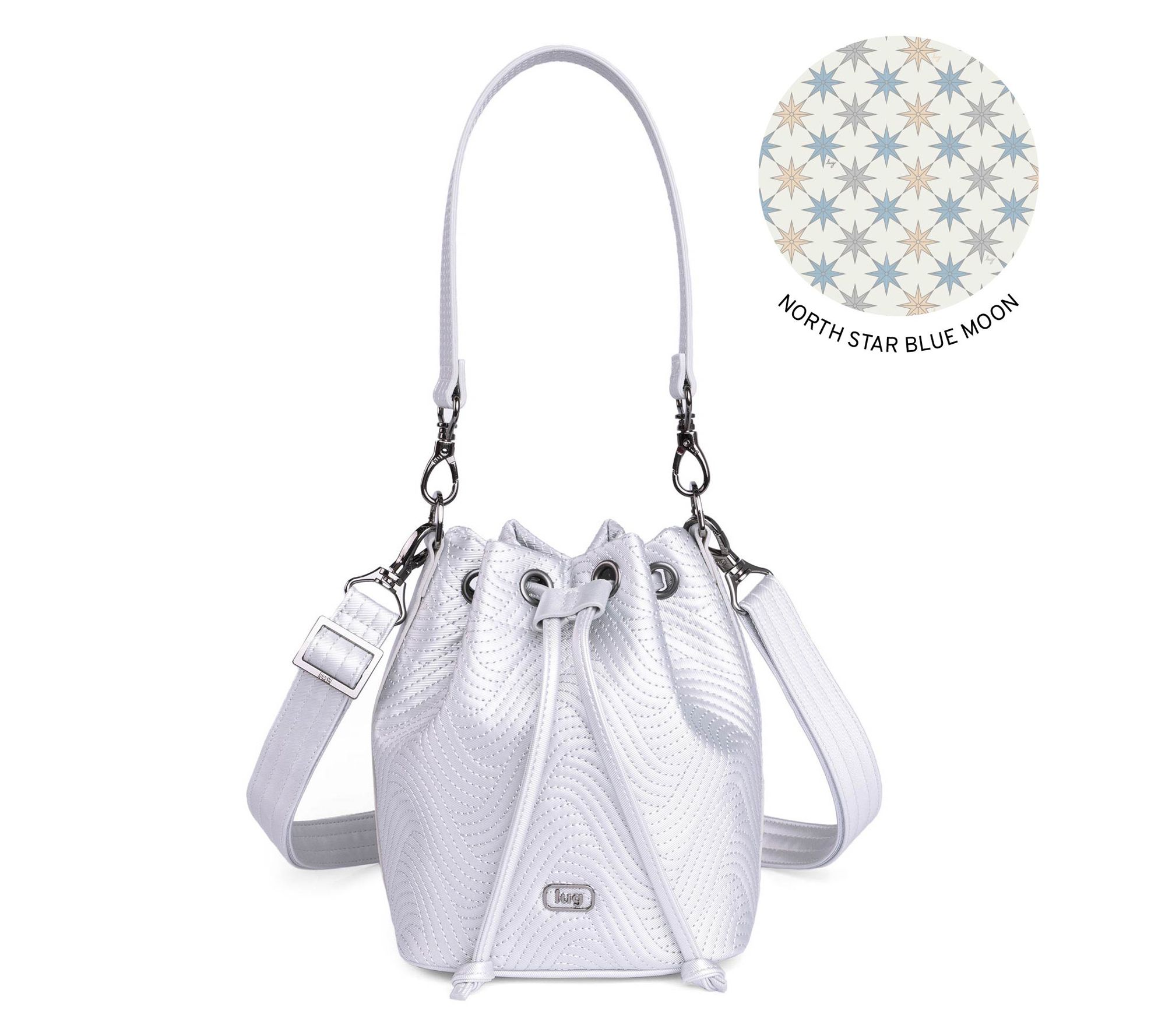 Lug Satin Luxe Drawstring Bucket Bag - Whirlybird