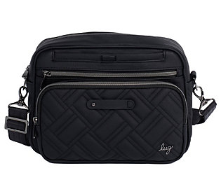 Lug RFID Quilted Crossbody with Printed Strap - Flare 