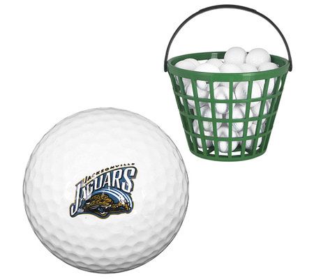 NFL Sports Jacksonville Jaguars Bucket of GolfBalls 