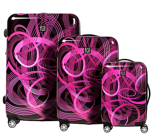FUL Atomic Nested 3-Piece Spinner Luggage Set