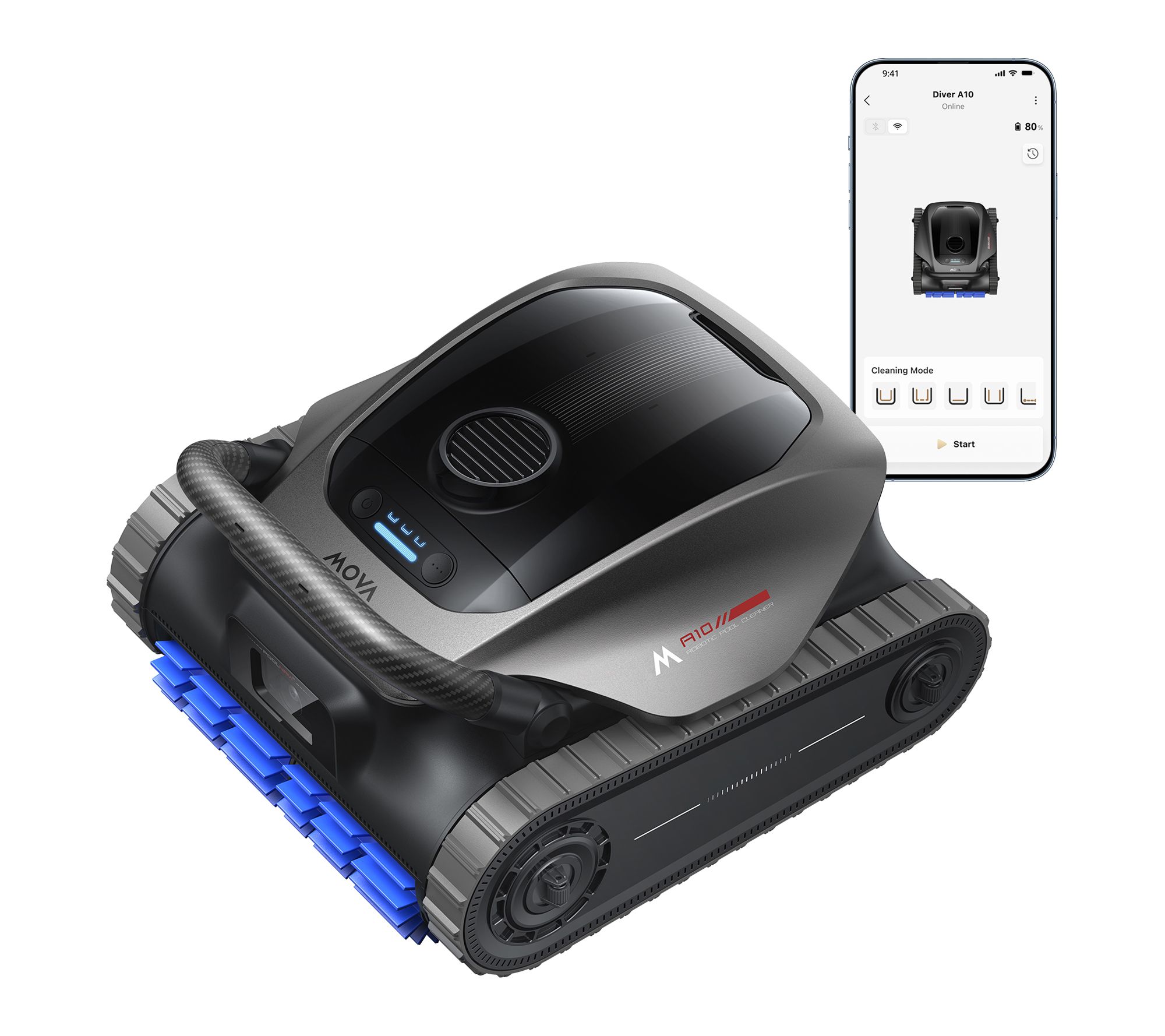 MOVA A10 Pool Cleaner Robot with Accessory Bundle