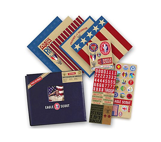 NEW BSA Official Cub Scout 12x12 Scrapbook & Kit Stickers Pages Etc K & Company
