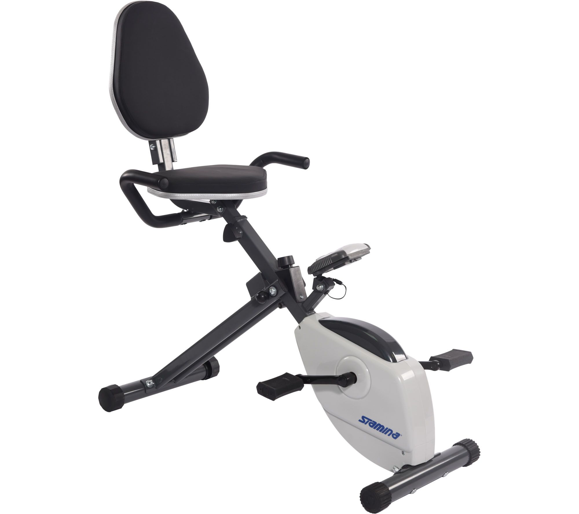 Stamina Resistance Folding Recumbent Exercise Bike
