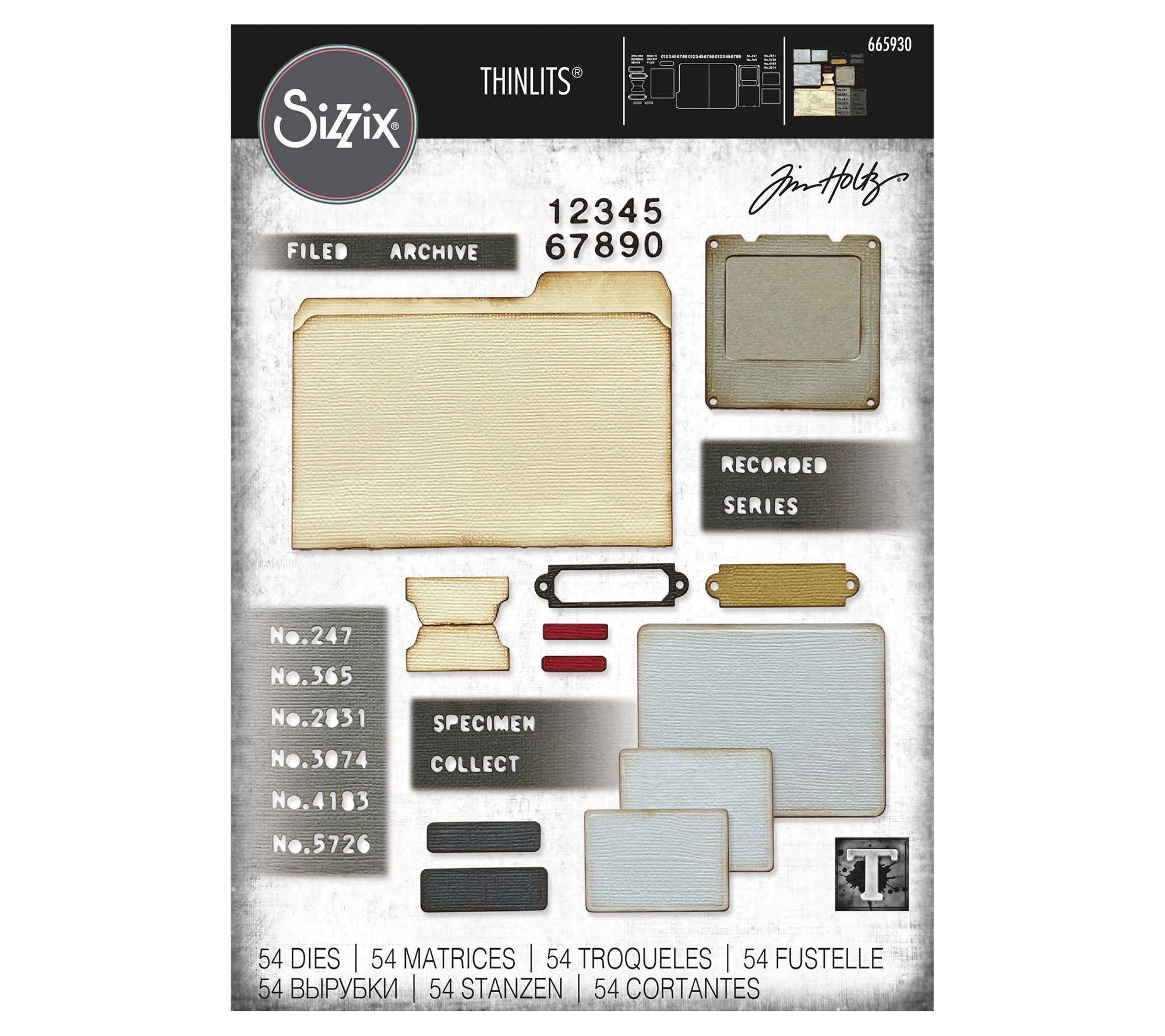 Sizzix Thinlits 54pc Specimen Die Set