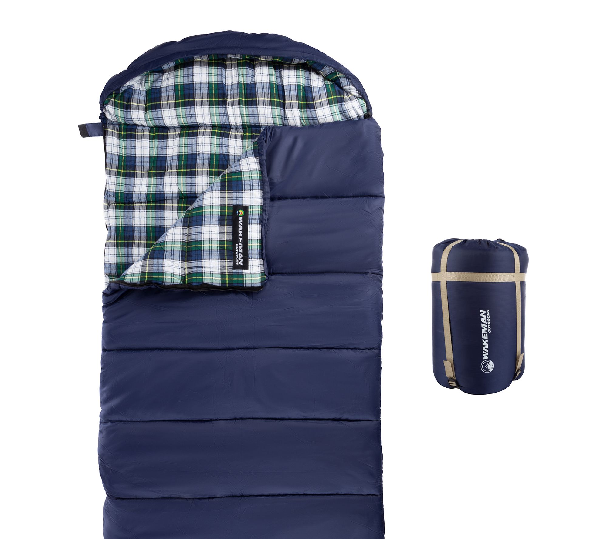 Wakeman XL Sleeping Bag  32F Comfort Rated Envelope-Style