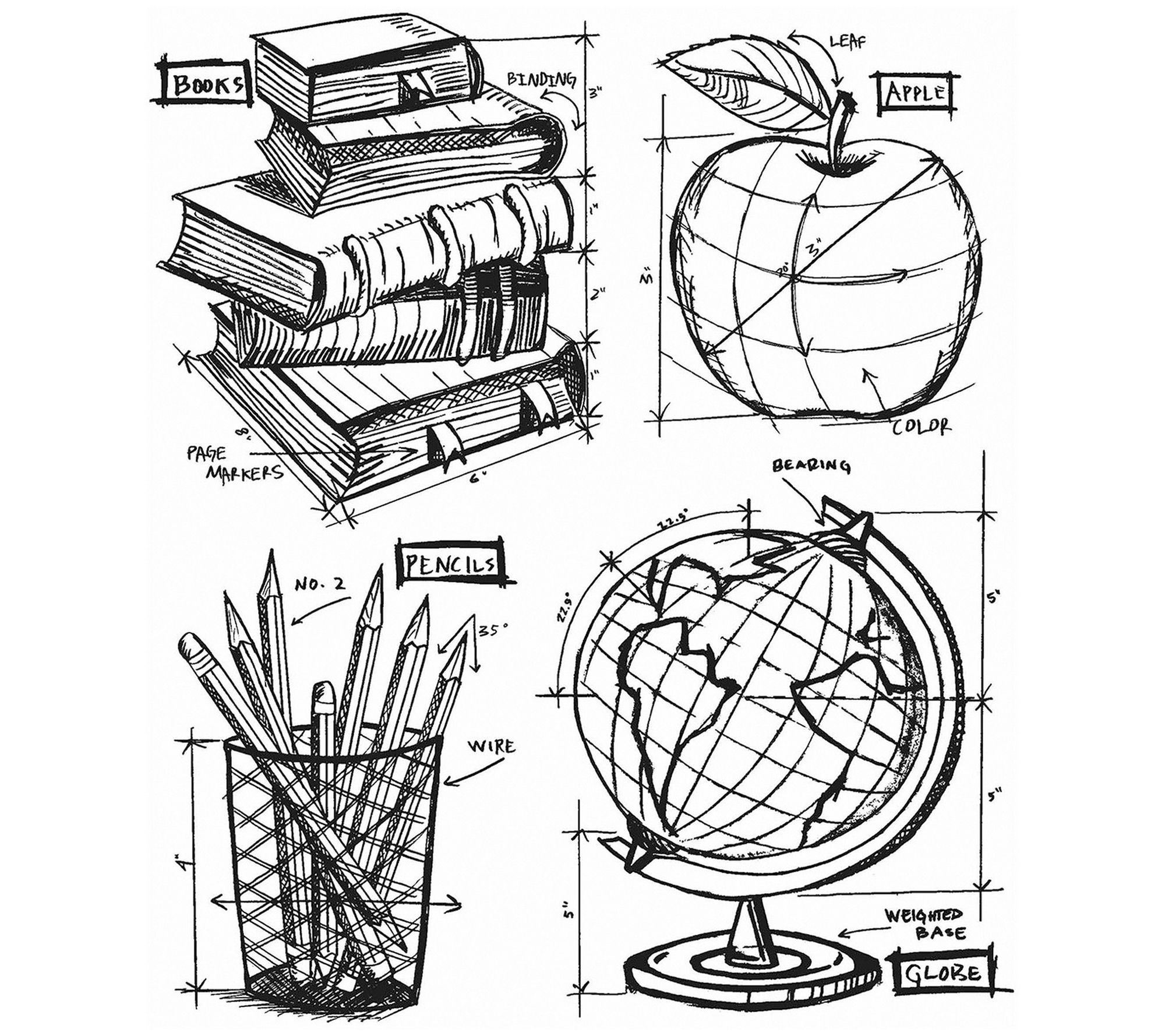 Tim Holtz Cling Stamp Set Schoolhouse Blueprint Qvccom