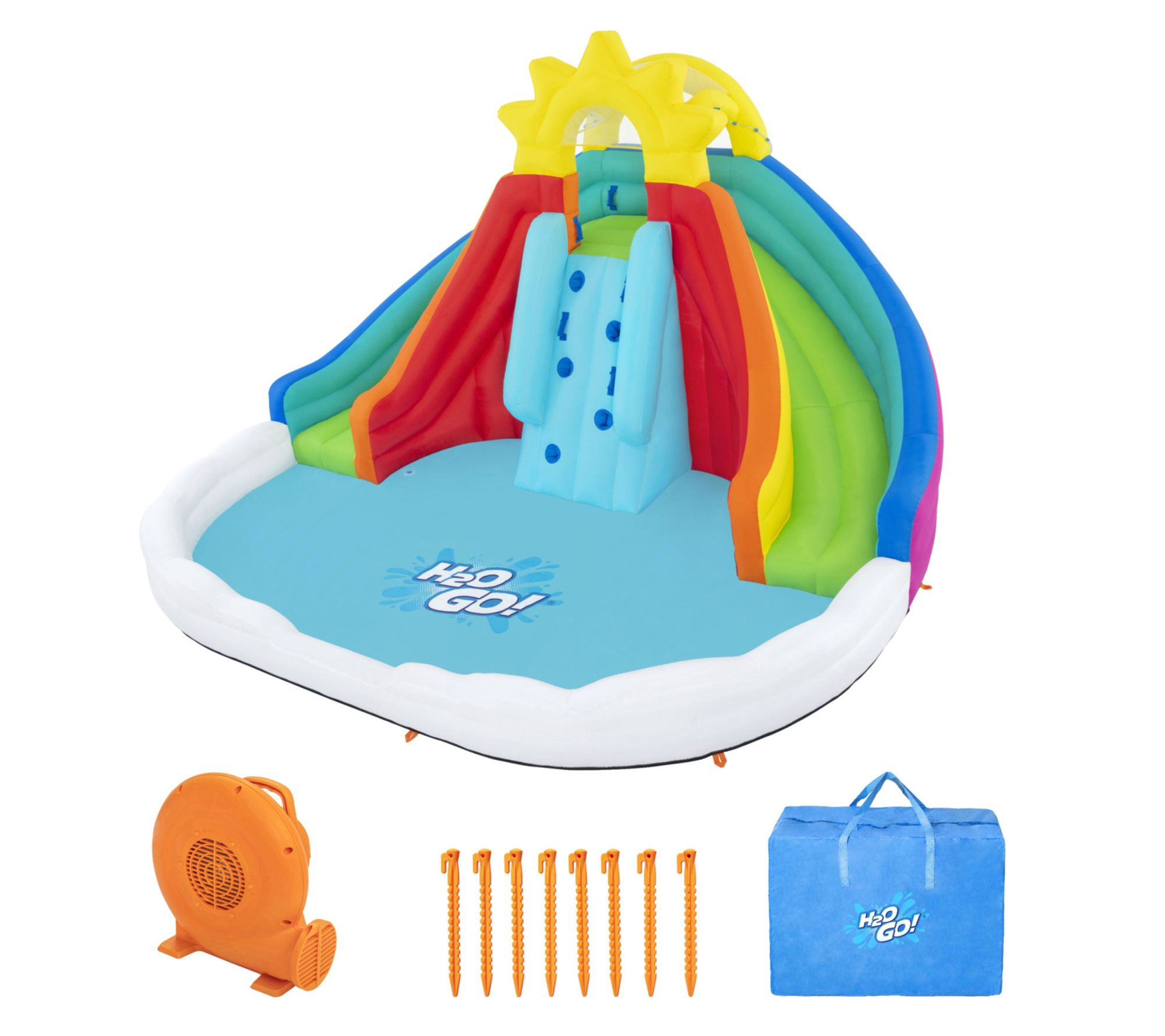 H20GO Let It Rain Mega Water Park with Extra Large Splash Pool