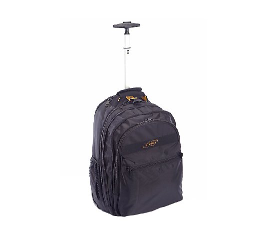 A.Saks Expandable Rolling Unisex Laptop Backpack