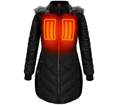 Color Options Weatherproof Womens Reversible Full Zip Hooded Polar Fleece /& Faux Fur Jacket