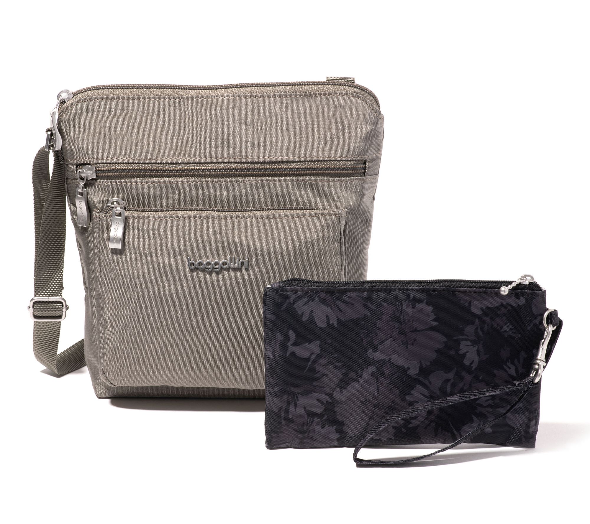 Baggallini RFID Pocket Crossbody with Wristlet