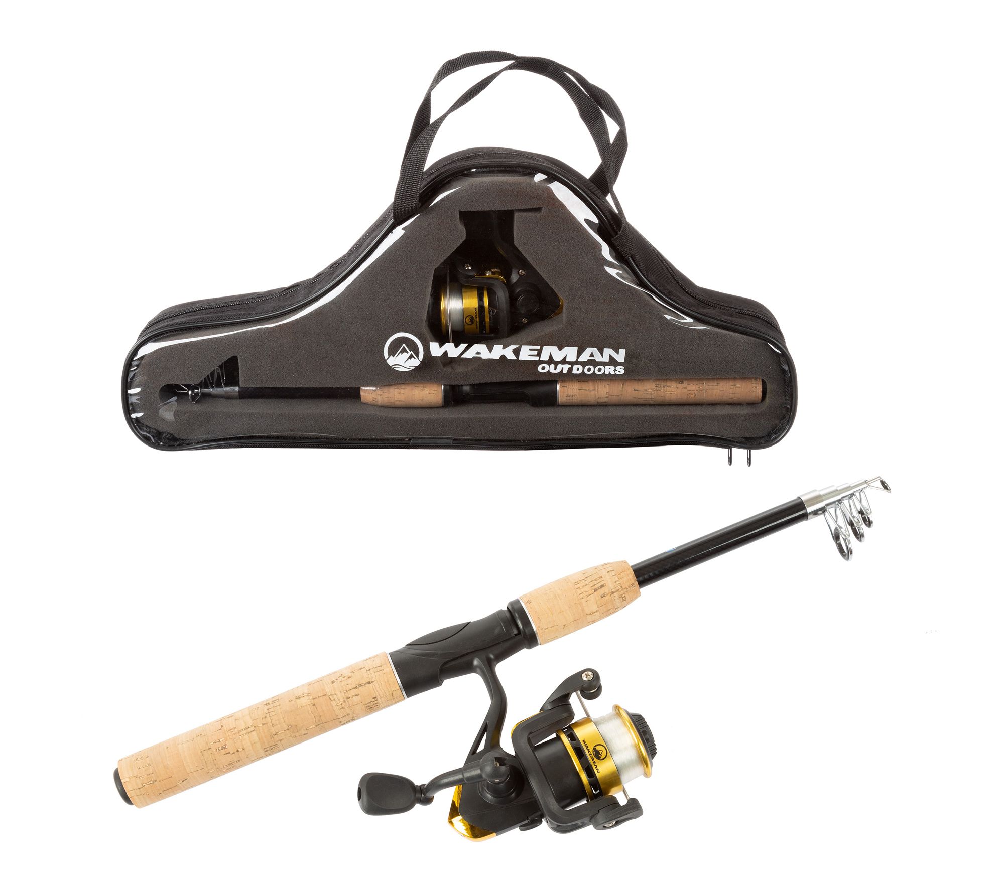  Wakeman Telescopic Carbon Fiber 5.5' Fishing Pole Ambidextrous