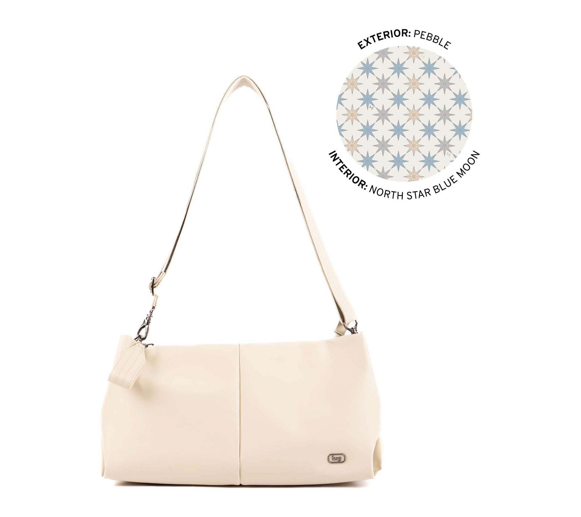 Lug Satin Half Luxe Plunge Shoulder Bag