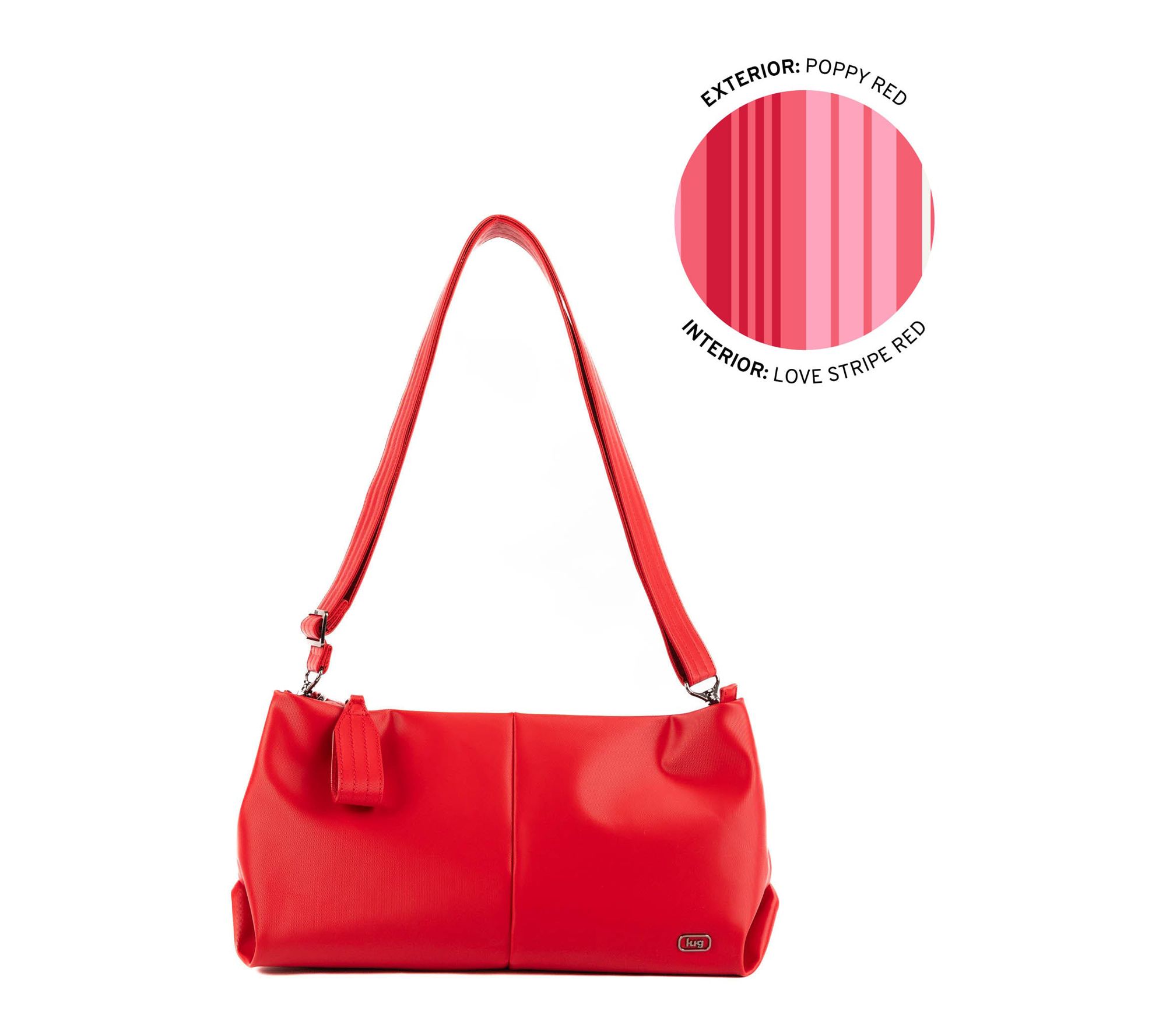 Lug Satin Half Luxe Plunge Shoulder Bag